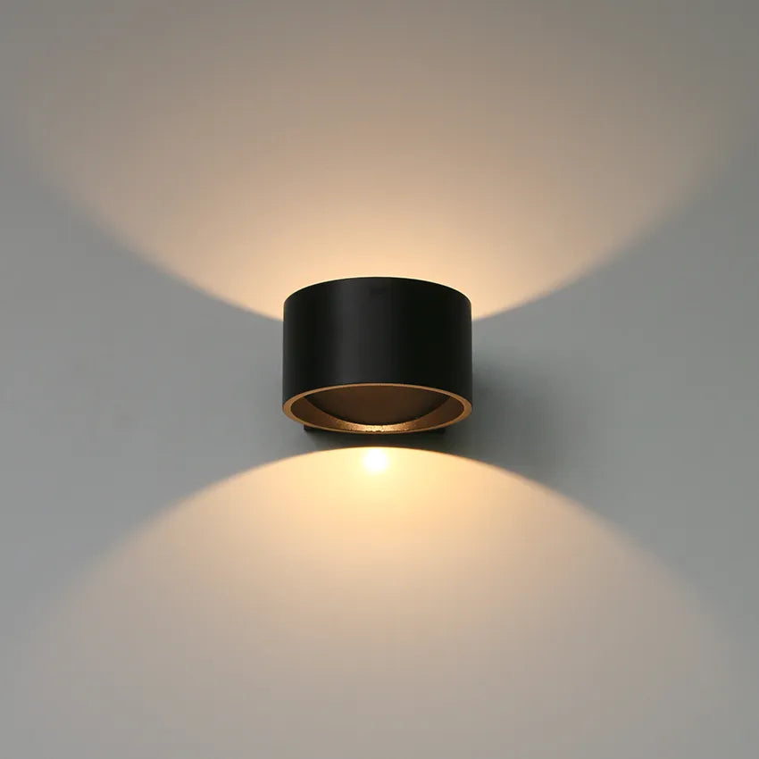 led applique murale rond aluminium ac90-260v