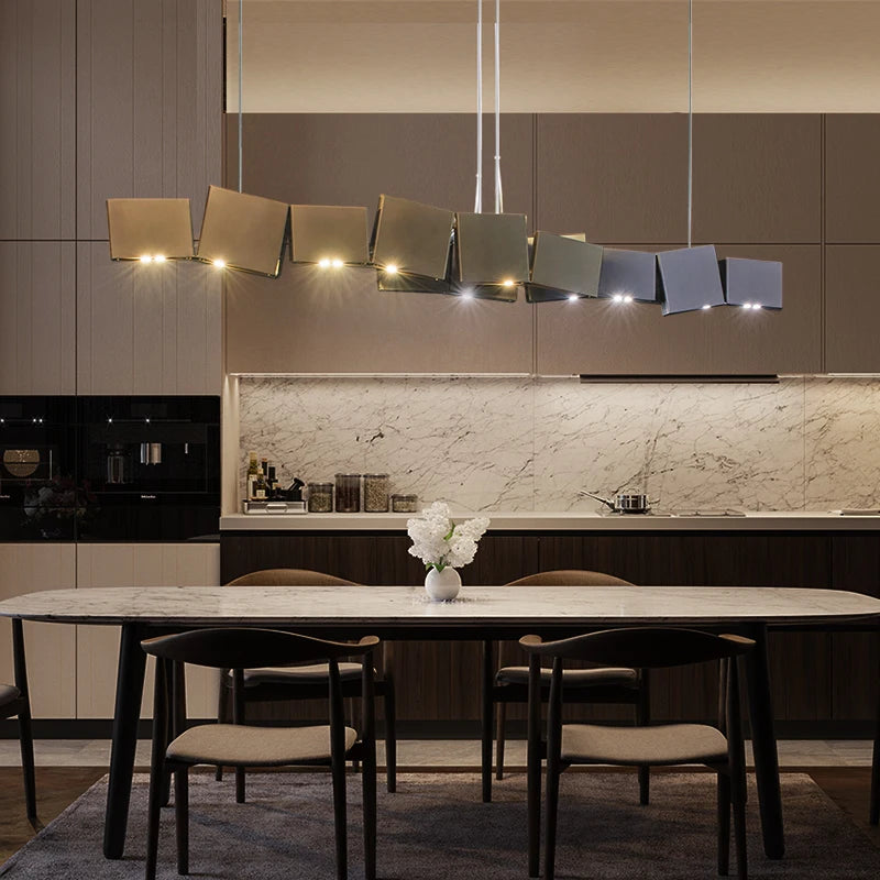lustre de luxe post-moderne minimaliste pour restaurant - vue 3 sur 5