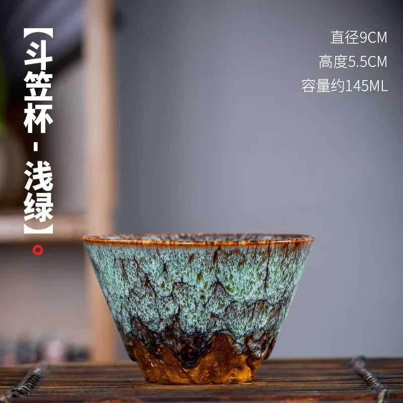 Tasse kung fu en céramique style tianmu moderne