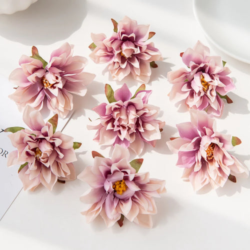 lot de 20 fleurs murales en soie pour décoration variée