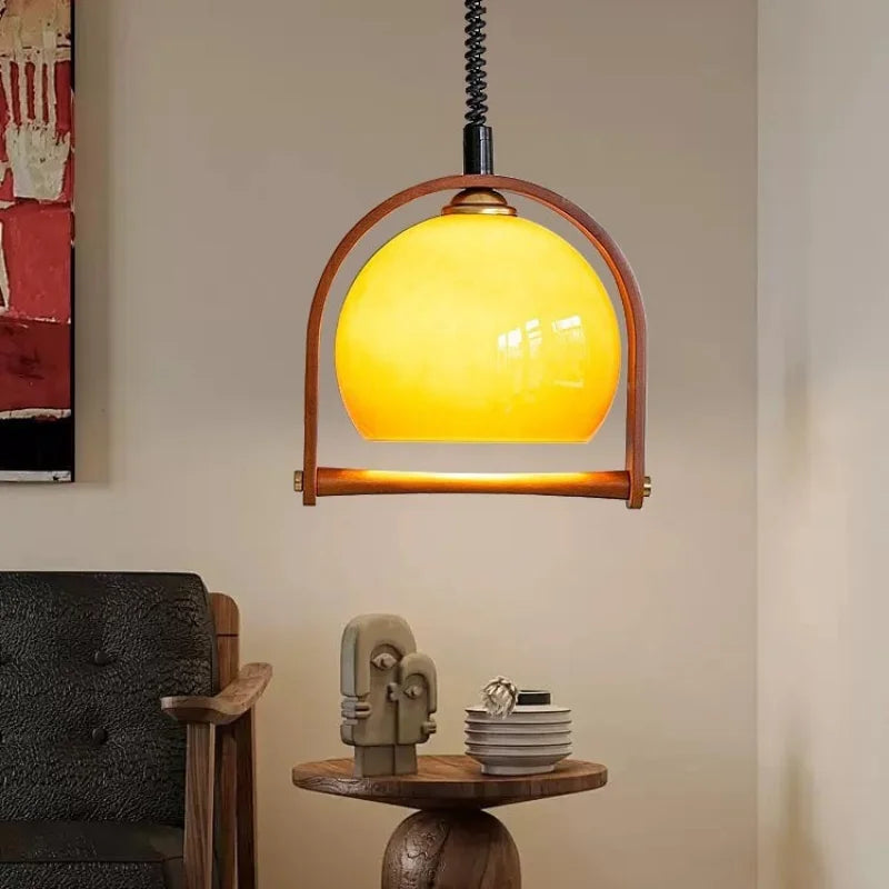 lustre en verre médiéval pour éclairage suspendu décoratif - vue 4 sur 7