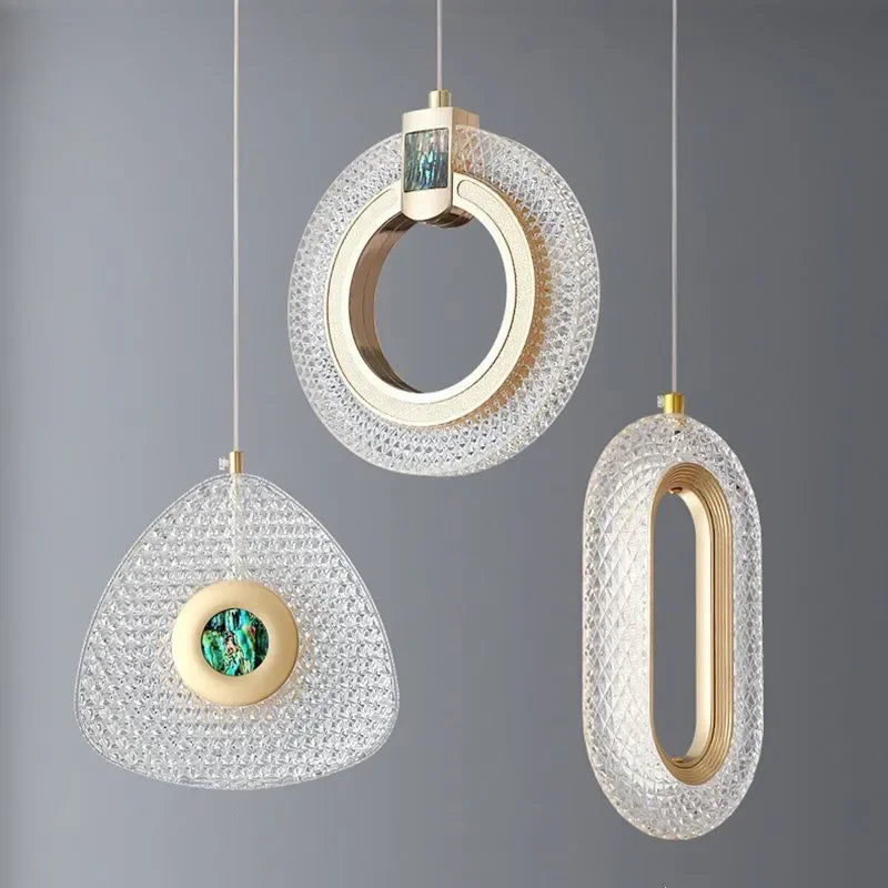 Nordique luxe cristal suspension chambre salon chevet lustre lampe Foyer hôtel Restaurant bureau escalier suspension éclairage - vue 7 sur 17