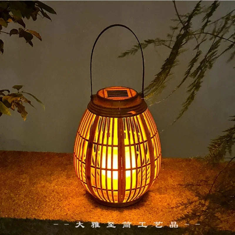 lanternes solaires suspendues pour éclairage extérieur et jardin - vue 7 sur 7