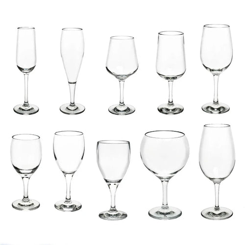 Verres à vin incassables sans pied élégants réutilisables