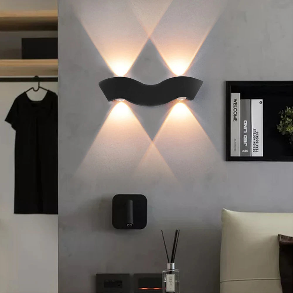 Applique murale LED nordique en aluminium - vue 5 sur 8