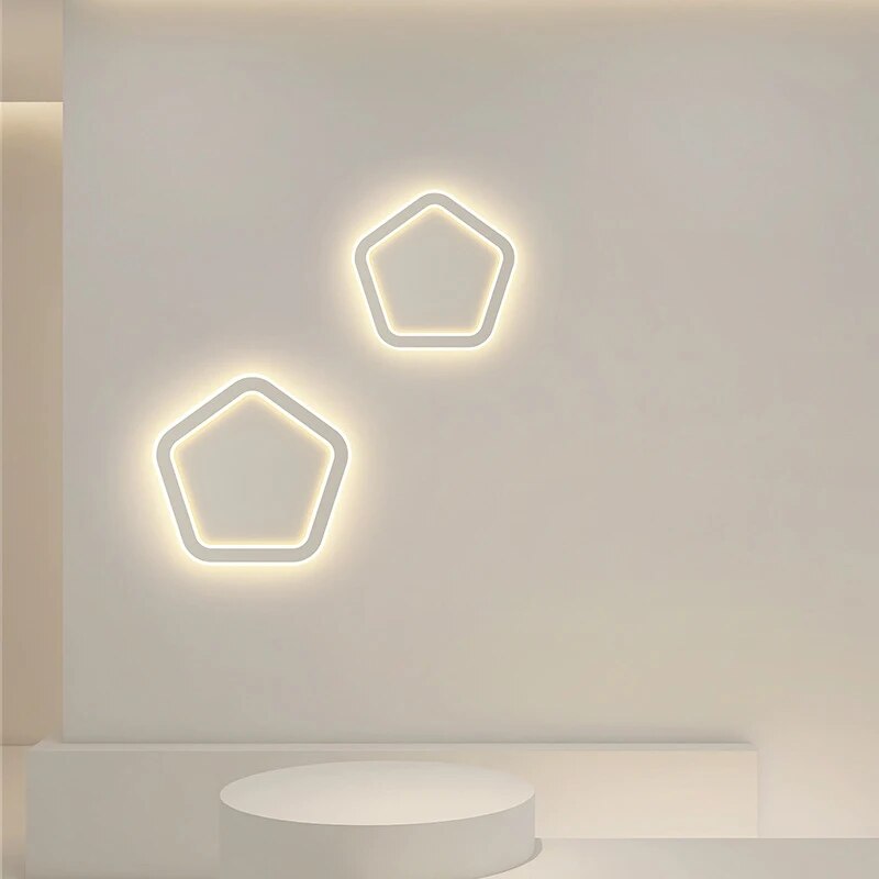 Applique murale géomètrique pentagone - vue 5 sur 16