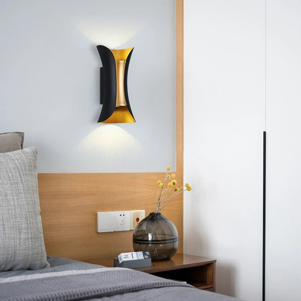 applique murale led moderne en aluminium étanche pour décoration extérieure - vue 7 sur 10