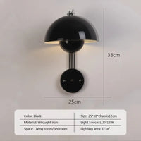 Applique murale nordique LED en forme de bourgeon