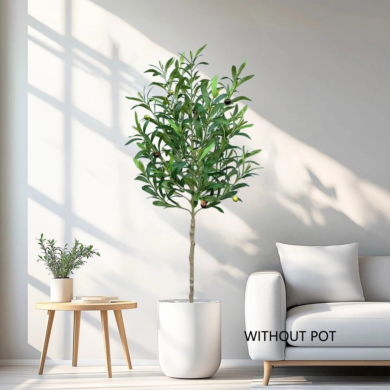 branche d'olivier artificielle réaliste pour décoration intérieure