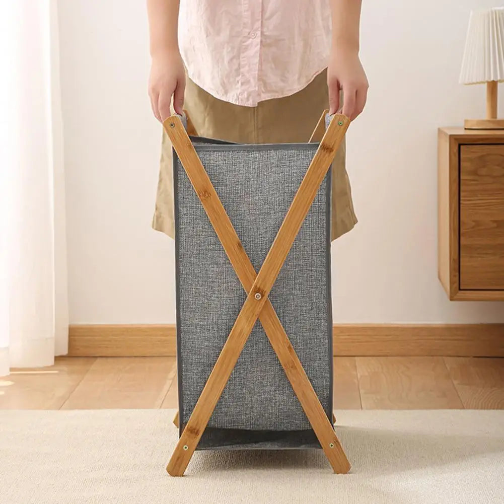 panier de rangement pliable grande capacité pour linge et accessoires - vue 6 sur 9