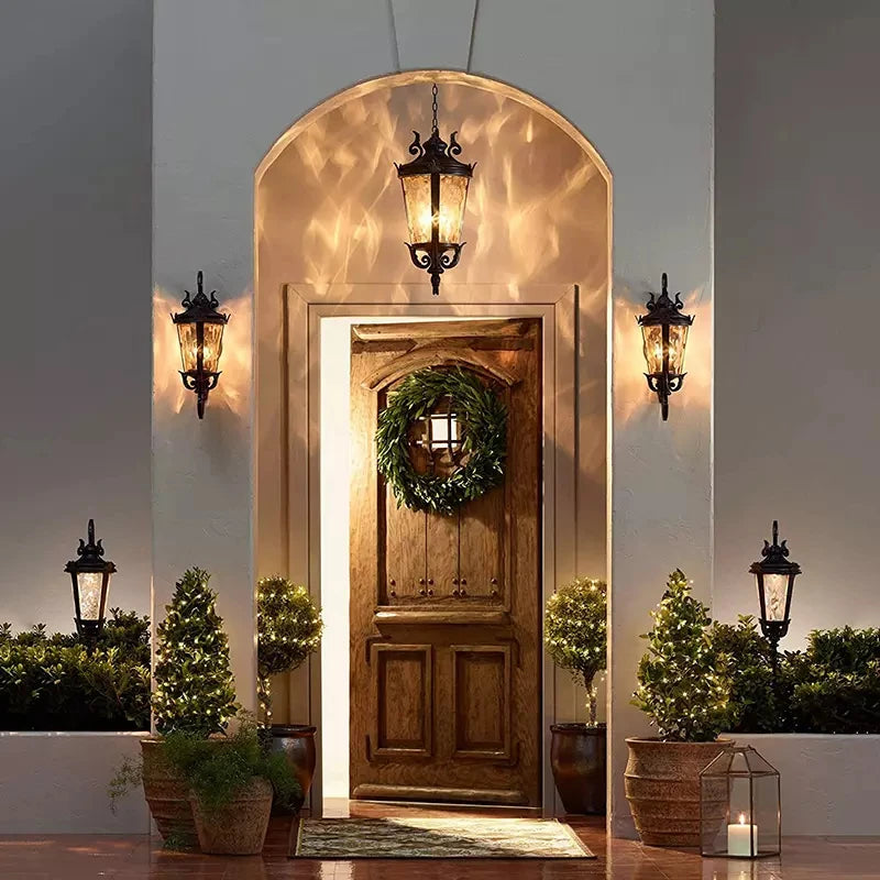 applique murale led extérieure étanche style européen américain - vue 11 sur 11
