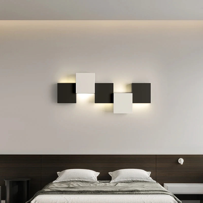 Applique murale de chevet de chambre à coucher minimaliste moderne - vue 3 sur 9