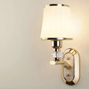 Applique murale LED moderne avec abat-jour en verre