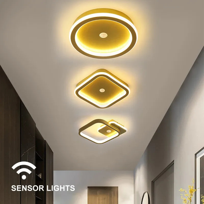 plafonniers led intelligents à capteur de mouvement domestiques