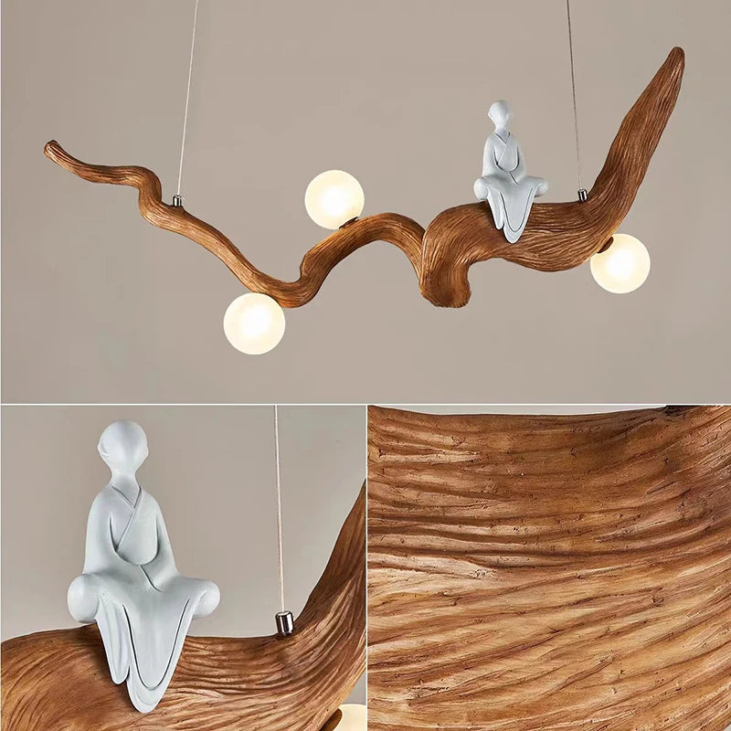 suspension en résine zen style chinois pour décoration intérieure