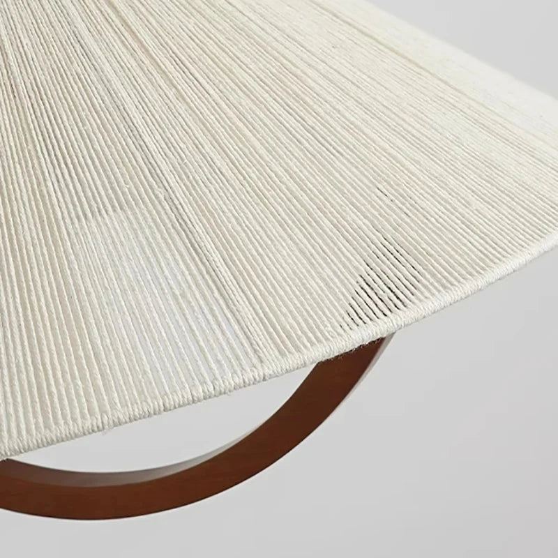 suspension 	 style en corde de chanvre bois réglable - vue 6 sur 7