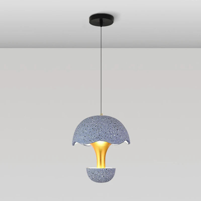 suspension créative champignon en ciment pour restaurant café bar