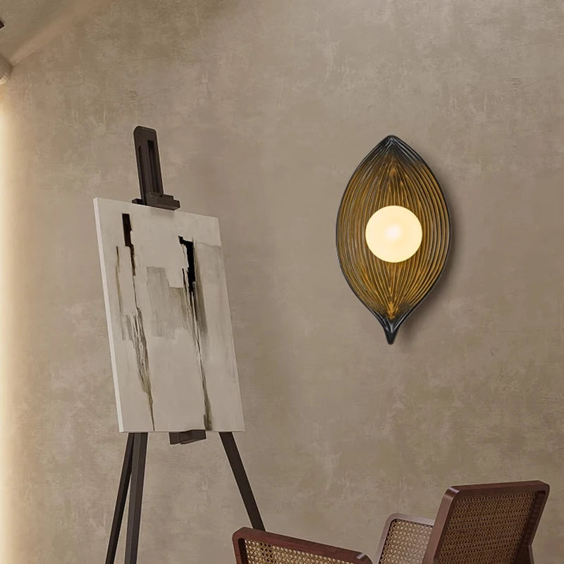 Applique murale LED en résine au design nordique moderne et créatif - vue 3 sur 9