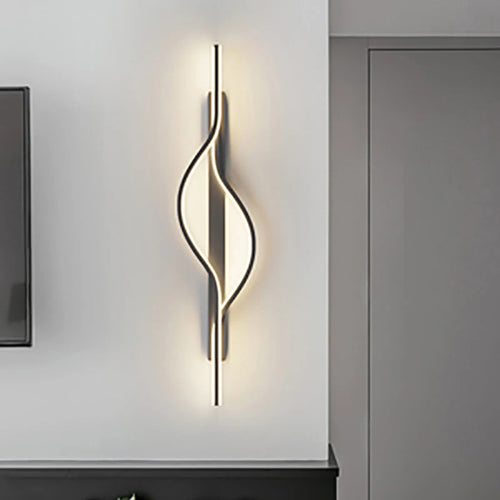 Applique murale led moderne minimaliste rayures déco intérieur chambre salon couloir