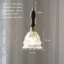 lustre minimaliste moderne en verre pour éclairage intérieur