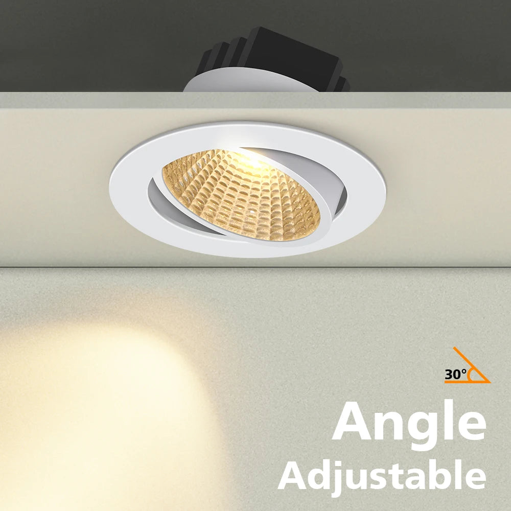 spot led encastrable à intensité réglable avec technologie cob - vue 9 sur 8