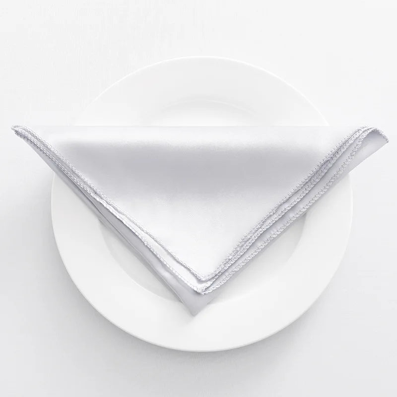 Serviette de table satin lot de 10 réception