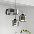 Suspension LED en verre au design nordique moderne