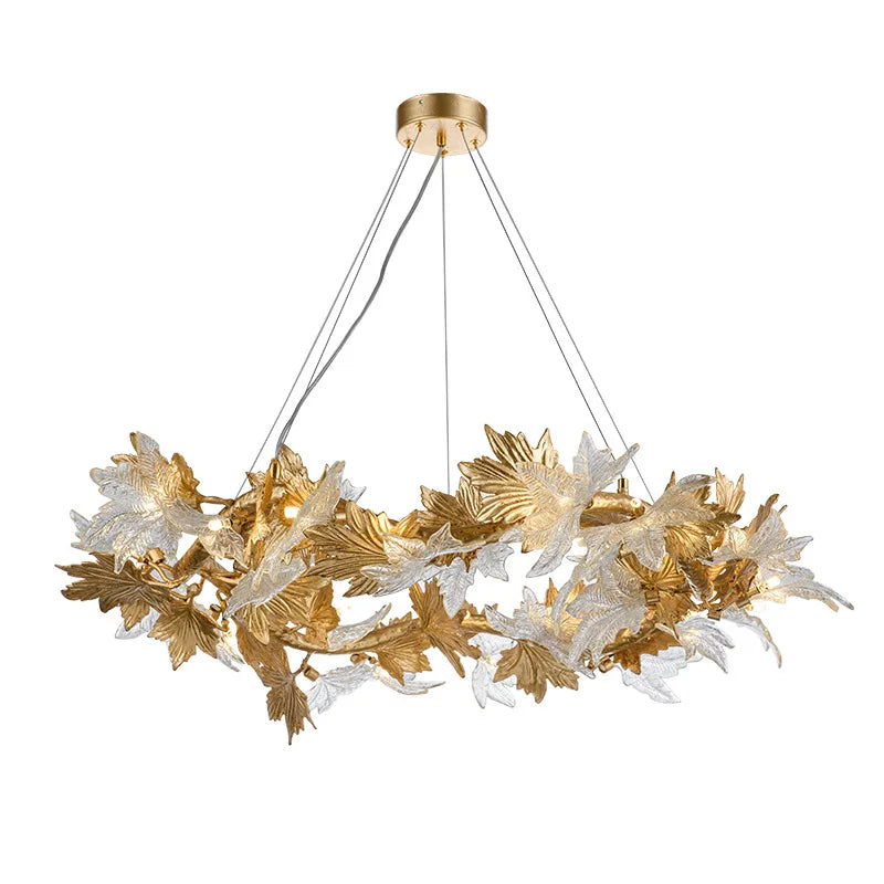 All-copper Modern Glass Led Chandelier, Personalized Clothing Store, Luxury Villa Hotel Model Room, Designer Creative Chandelier
