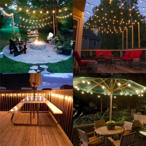 guirlande lumineuse led en forme de boule pour extérieur et décoration festive