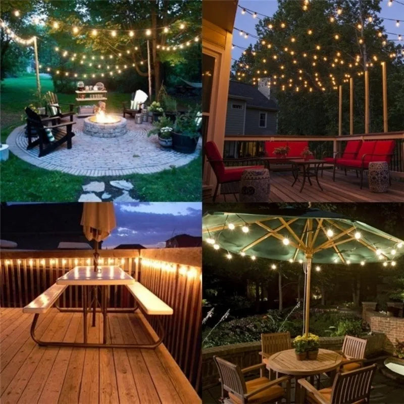 guirlande lumineuse led en forme de boule pour extérieur et décoration festive - vue 7 sur 9