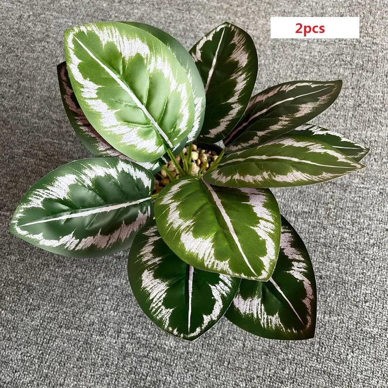 feuilles de phénix artificielles décoration verte en plastique - vue 18 sur 40