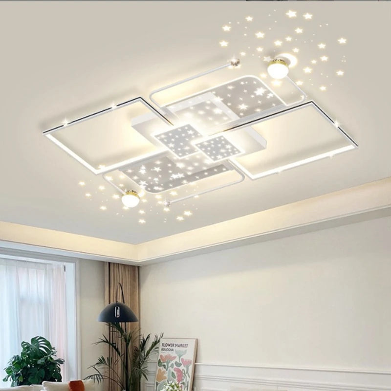 plafonnier led intelligent moderne créativité décoration intérieure - vue 4 sur 9