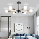 Moderne 4/6 têtes Plafonnier Rétro Plafond Lustre Lampe Industrielle Luminaria Lamparas pour Salon Plafonnier Éclairage