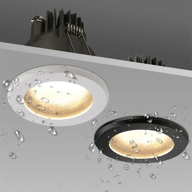 spot led rond étanche en aluminium pour intérieur et extérieur