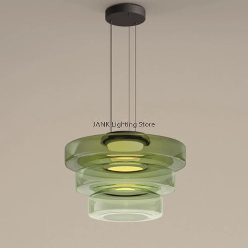 Suspension en verre minimaliste design style italien