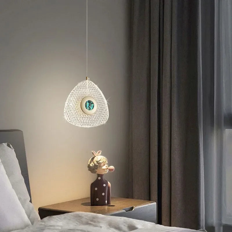 Nordique luxe cristal suspension chambre salon chevet lustre lampe Foyer hôtel Restaurant bureau escalier suspension éclairage - vue 6 sur 17
