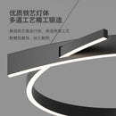 lustre minimaliste moderne led design créatif pour salon
