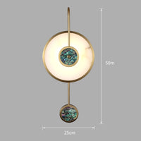 applique murale de luxe en marbre avec pierres précieuses intégrées