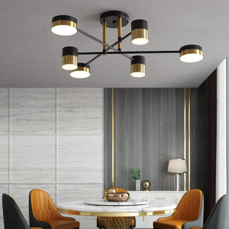 lustre à led design nordique moderne pour intérieur - vue 6 sur 11
