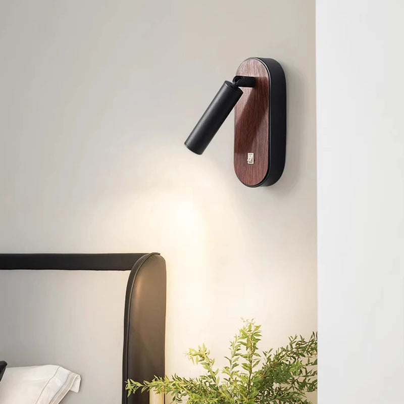 applique murale led en bois design nordique décoratif d'intérieur - vue 4 sur 8