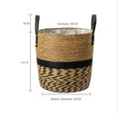 panier en osier naturel pour jardin et rangement décoratif