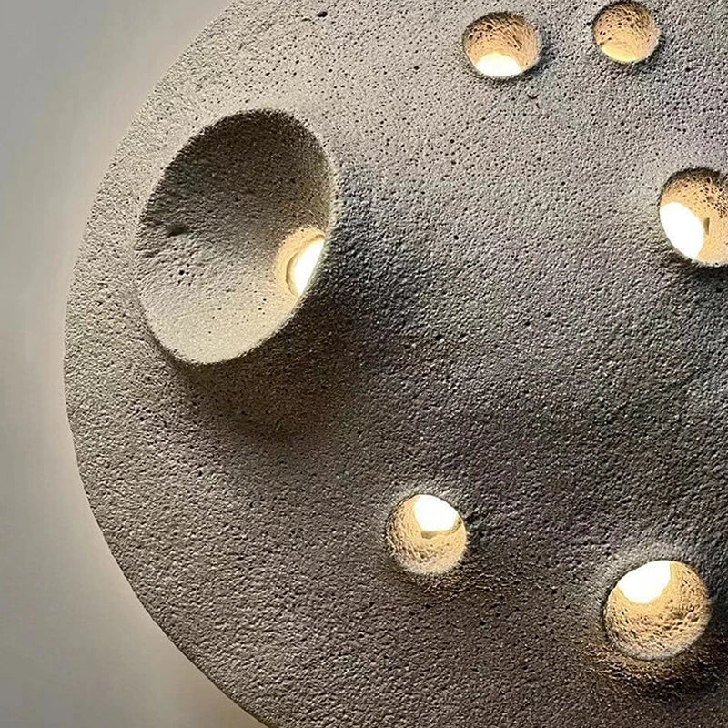 Applique murale LED imperméable moderne Wabi Sabi