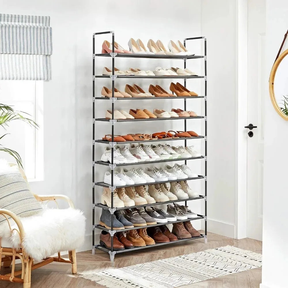 étagère à chaussures économique grande capacité anti-poussière polyvalente - vue 6 sur 9