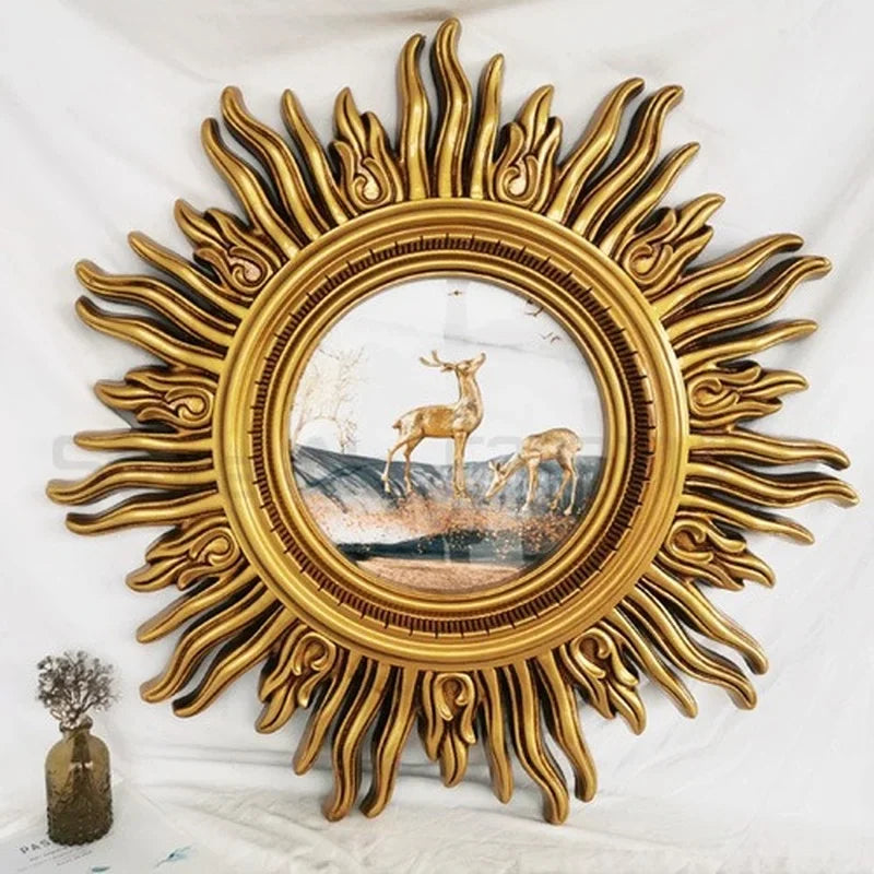 miroir mural décoratif sun apollo art design élégant et unique - vue 4 sur 14