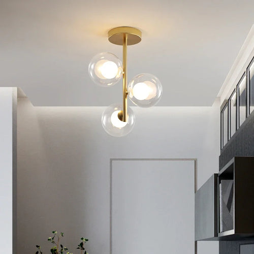 Lustre verre plafonnier maison salle suspension luminaires bar