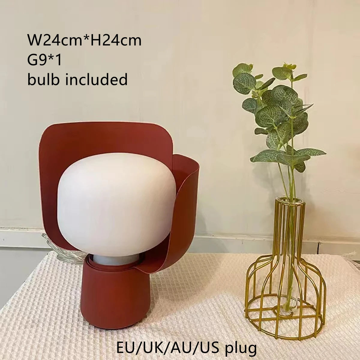 Lampe à poser LED en métal coloré krollet - vue 12 sur 14