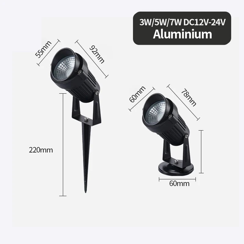 lampe de jardin led étanche pour éclairage extérieur - vue 6 sur 10