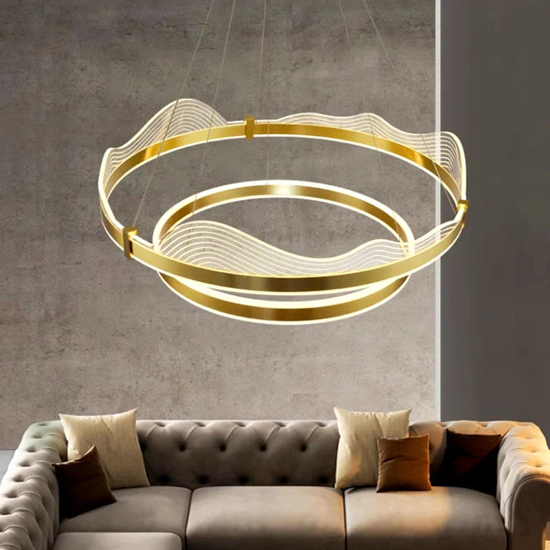 lustre atmosphérique moderne led suspension pour éclairage intérieur - vue 7 sur 18