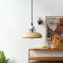 lustre suspendu rétractable style médiéval bauhaus