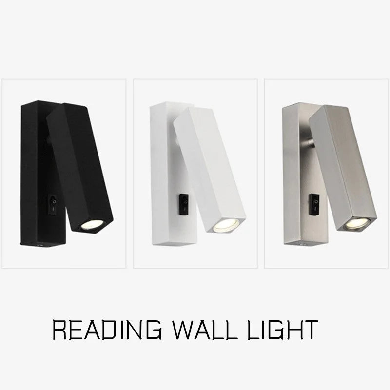 applique murale led rotative avec interrupteur et port usb - vue 5 sur 19